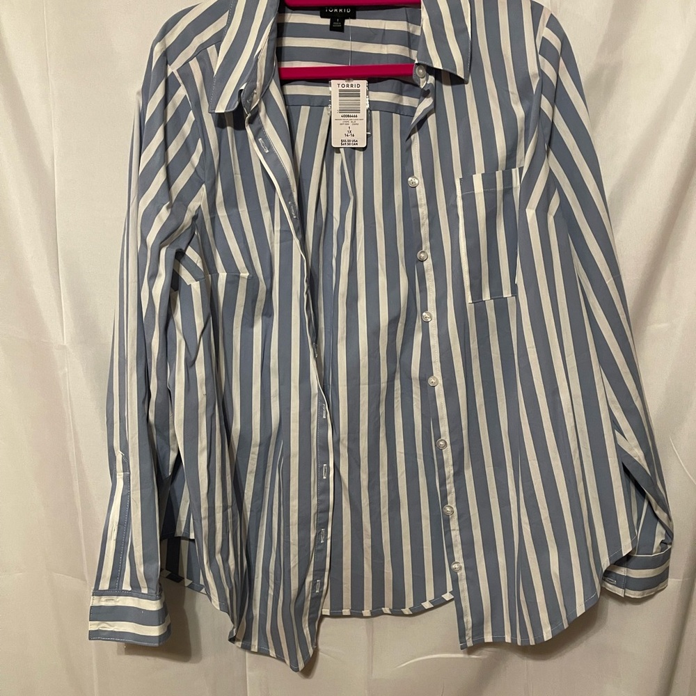 Striped button up - Picture 2 of 2